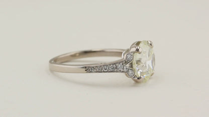 3.47ct Old Cut Diamond Ring