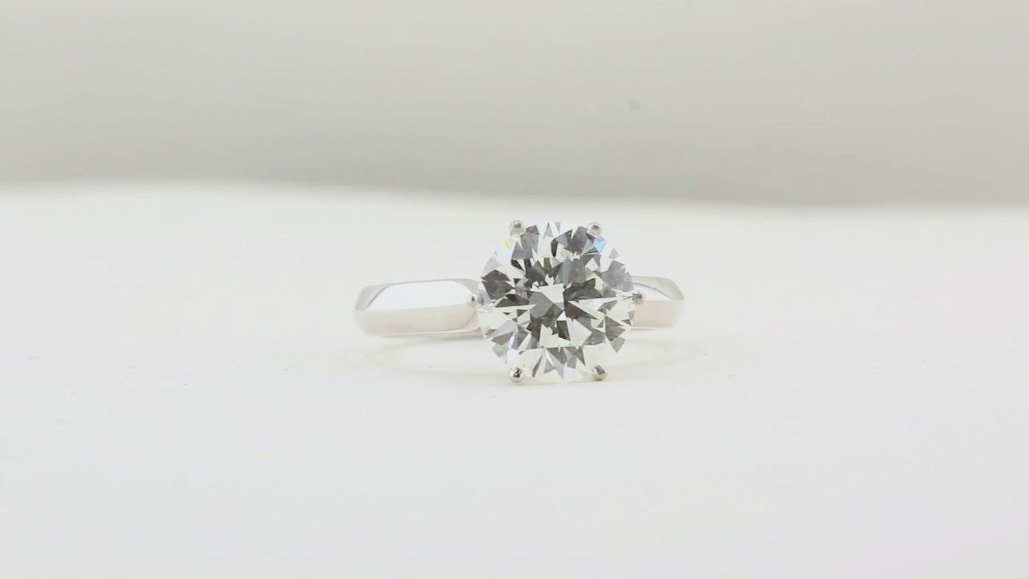 3.30ct Round Diamond Solitaire Ring