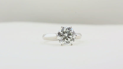 3.30ct Round Diamond Solitaire Ring