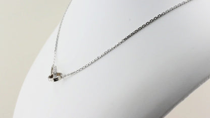 Cartier Love Necklace Half Paved
