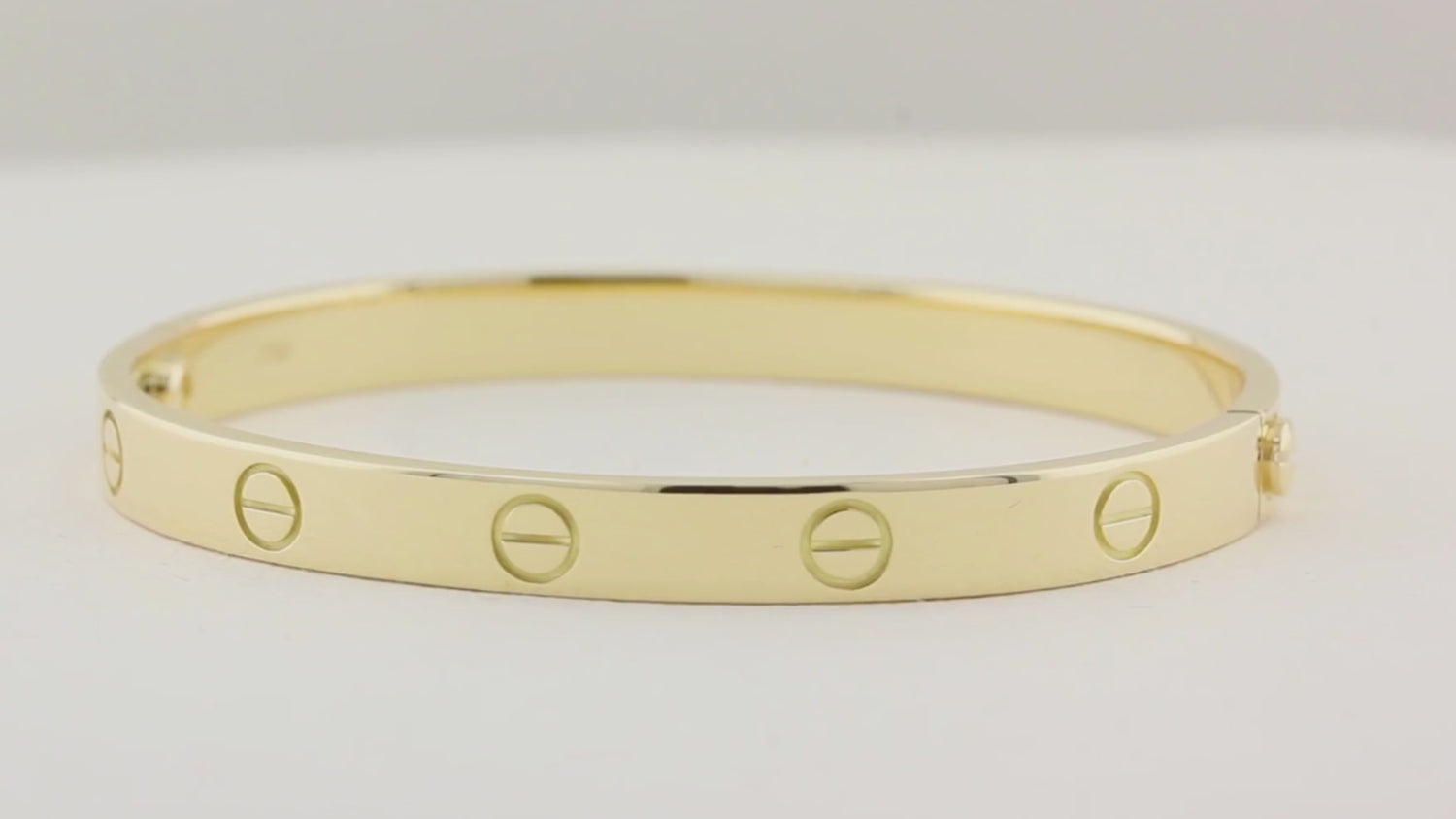 Cartier Classic Yellow Gold Love Bracelet - Size 17