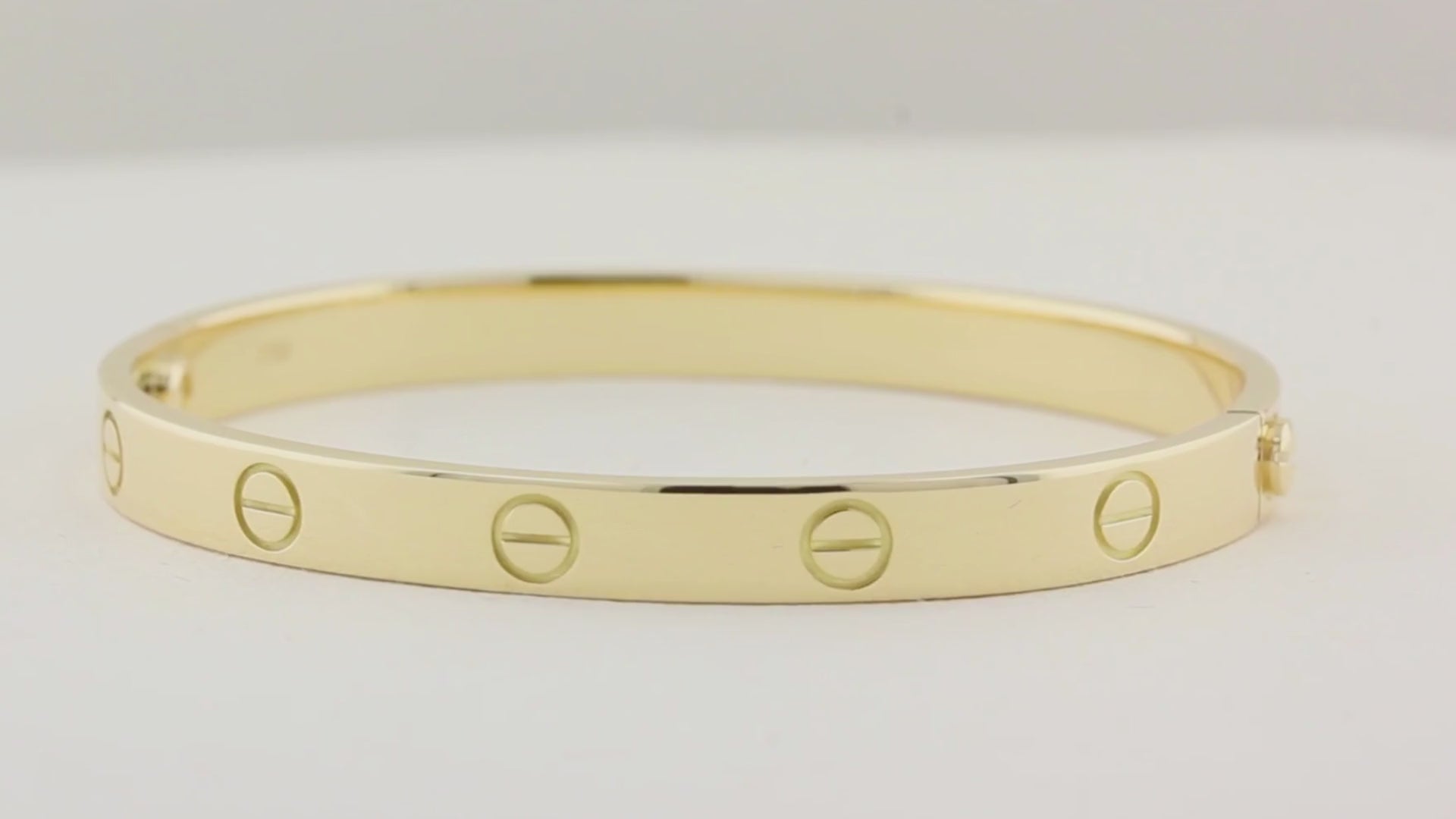 Cartier Classic Yellow Gold Love Bracelet - Size 17