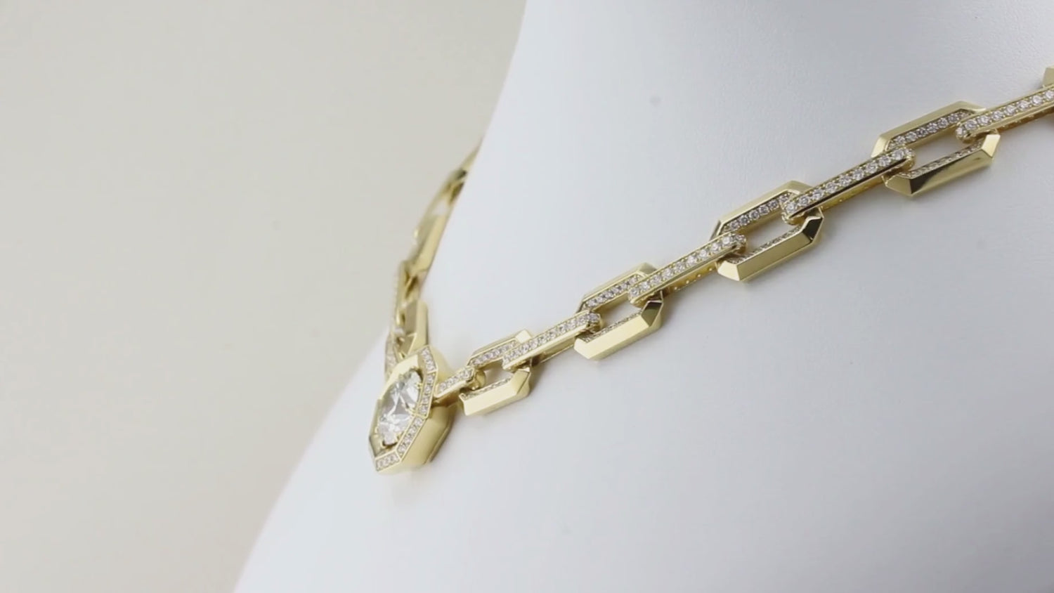 5.01ct Diamond Paperclip Chain Necklace