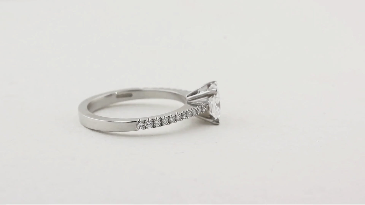 1.02ct Cushion Cut Diamond Engagement Ring