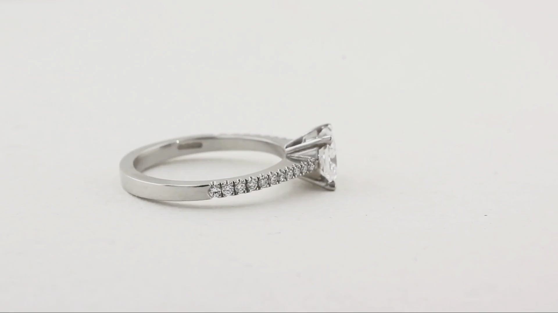 1.02ct Cushion Cut Diamond Engagement Ring