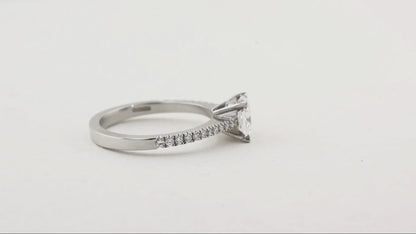 1.02ct Cushion Cut Diamond Engagement Ring