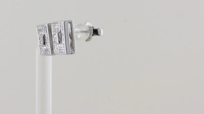 Custom Cut Amity and Baguette Diamond Earrings Designed by Johanna Lumley