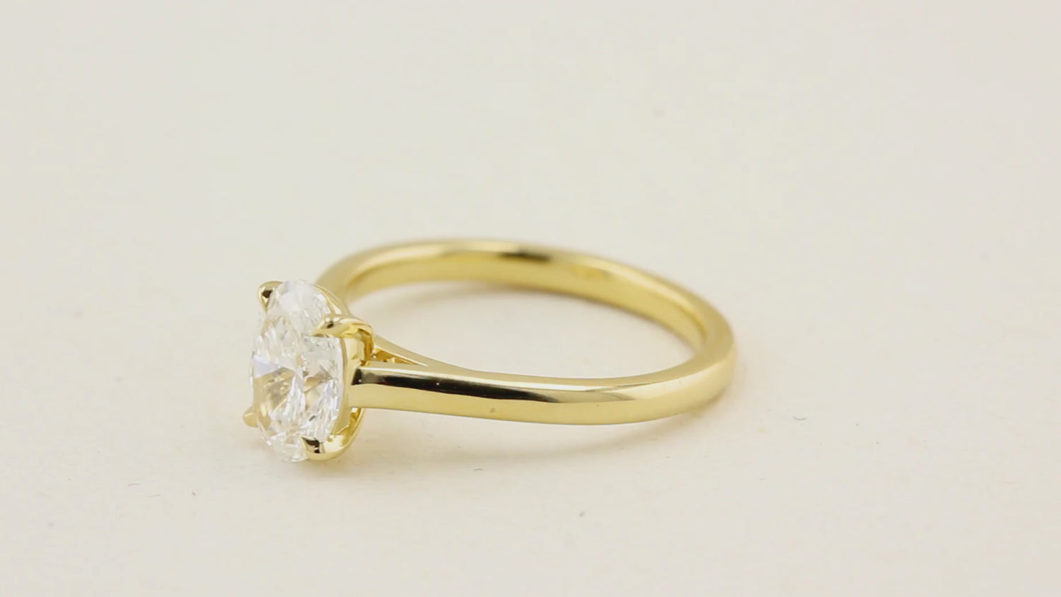 1.01ct Oval Diamond Solitaire Ring