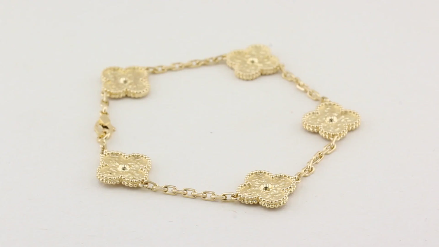 Van Cleef and Arpels Alhambra Yellow Gold Bracelet