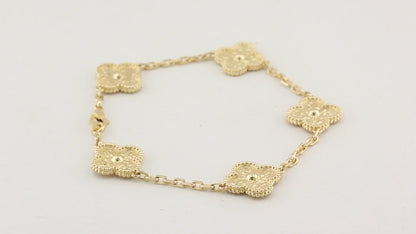 Van Cleef and Arpels Alhambra Yellow Gold Bracelet