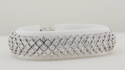 Five Row 25.00ct Diamond Bracelet