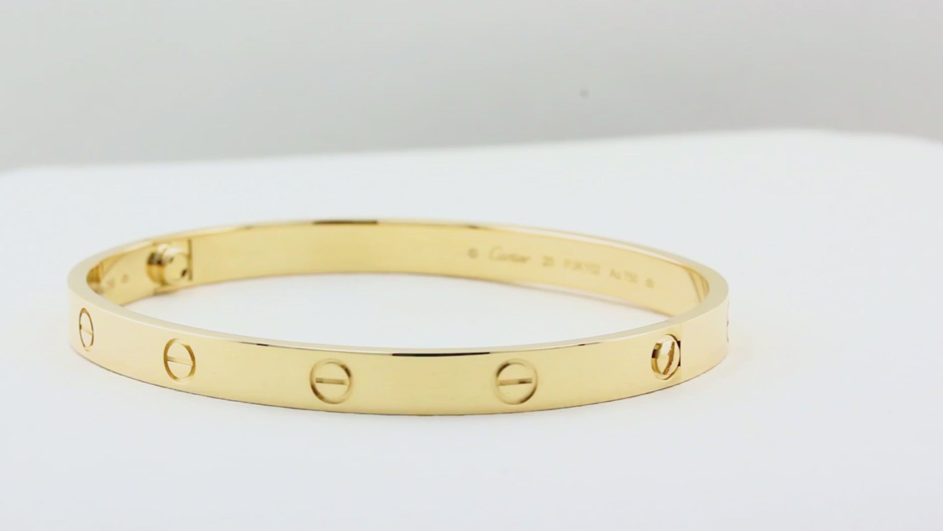 Cartier Classic Yellow Gold Love Bracelet - Size 20