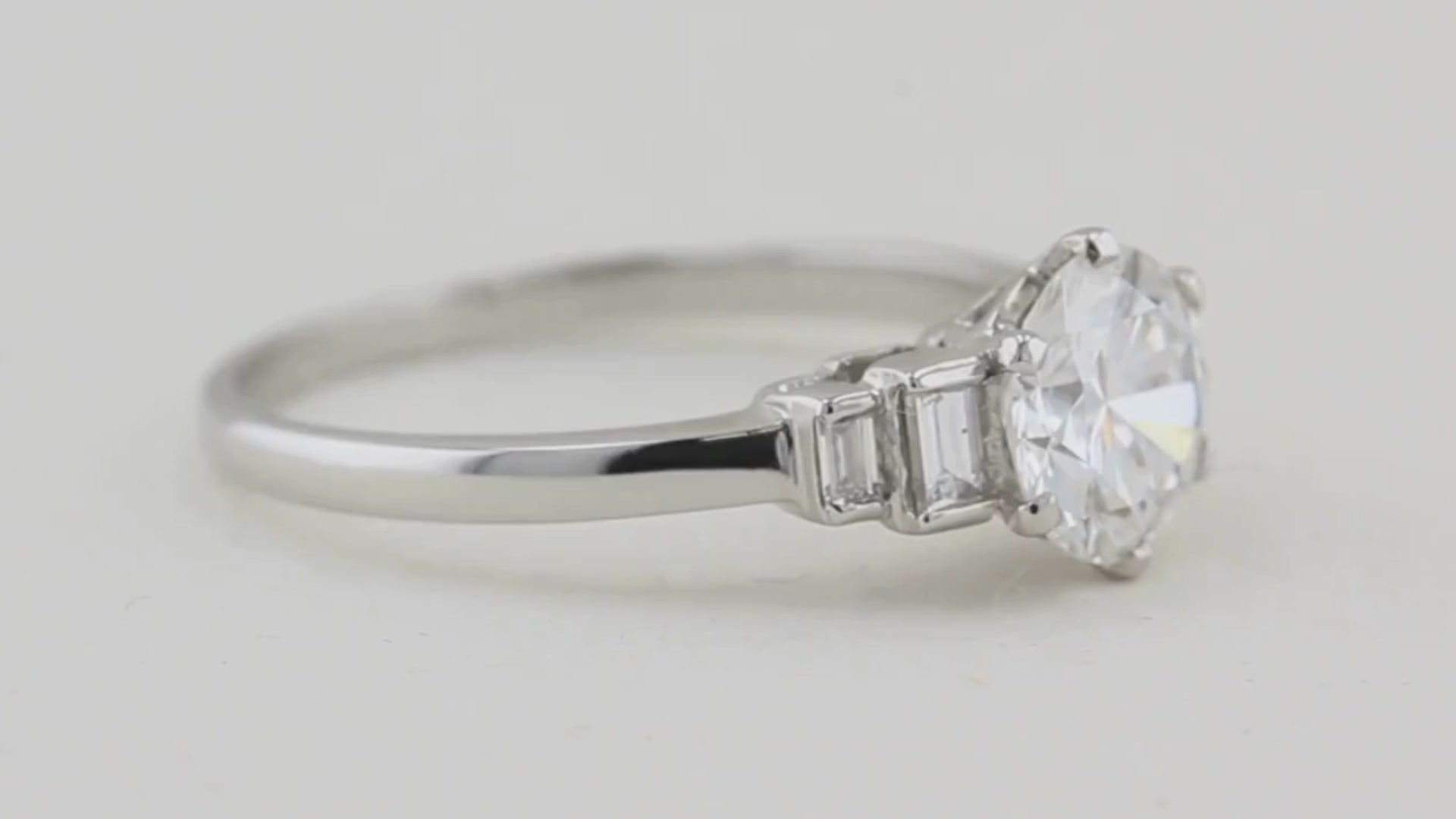 Vintage 1.12ct Diamond Engagement Ring
