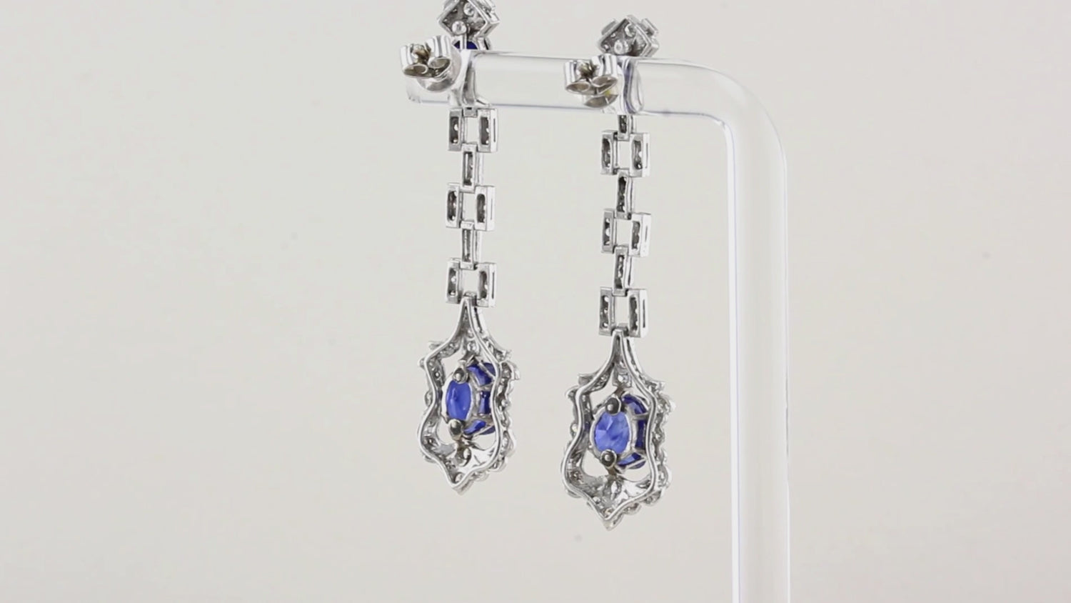 Rare Antique Natural Sapphire Drop Earrings