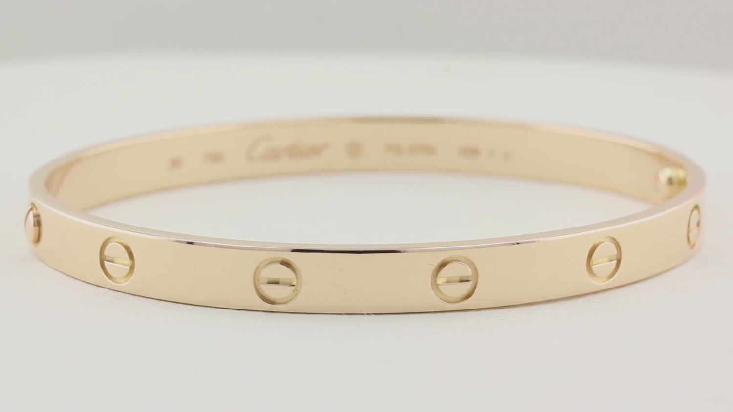 Cartier Classic Rose Gold Love Bracelet - Size 20