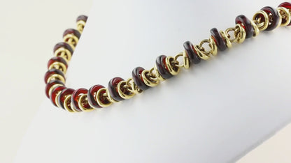 Pomellato Gem Set Rondelle Necklace Bracelet Set