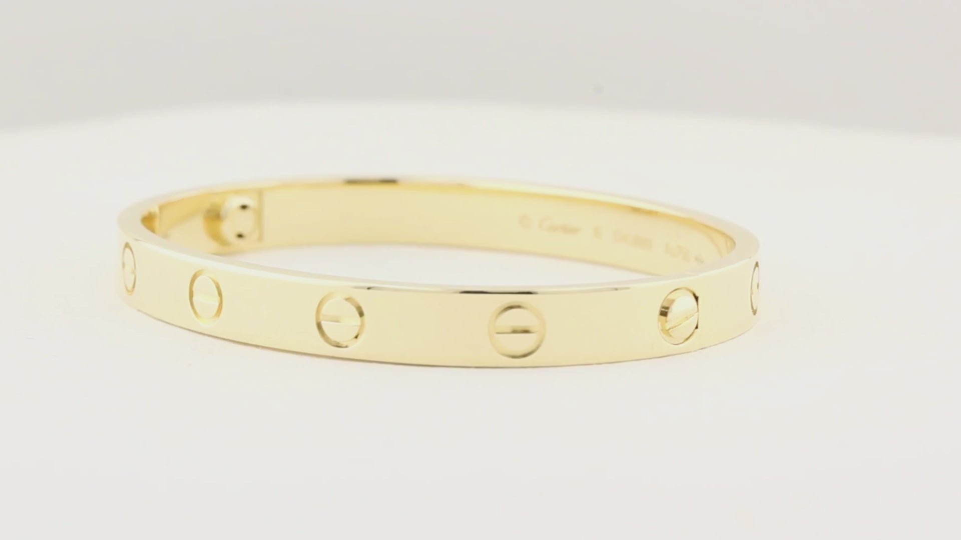 Cartier Classic Yellow Gold Love Bracelet - Size 16