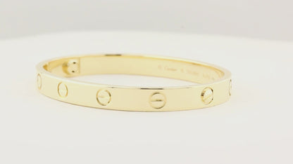 Cartier Classic Yellow Gold Love Bracelet - Size 16