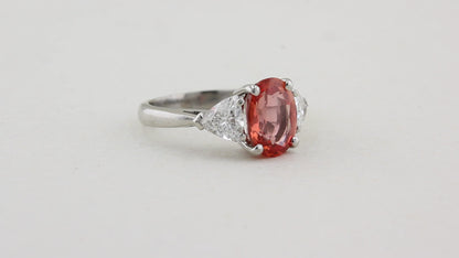 Padparadscha Sapphire and Diamond Trilogy