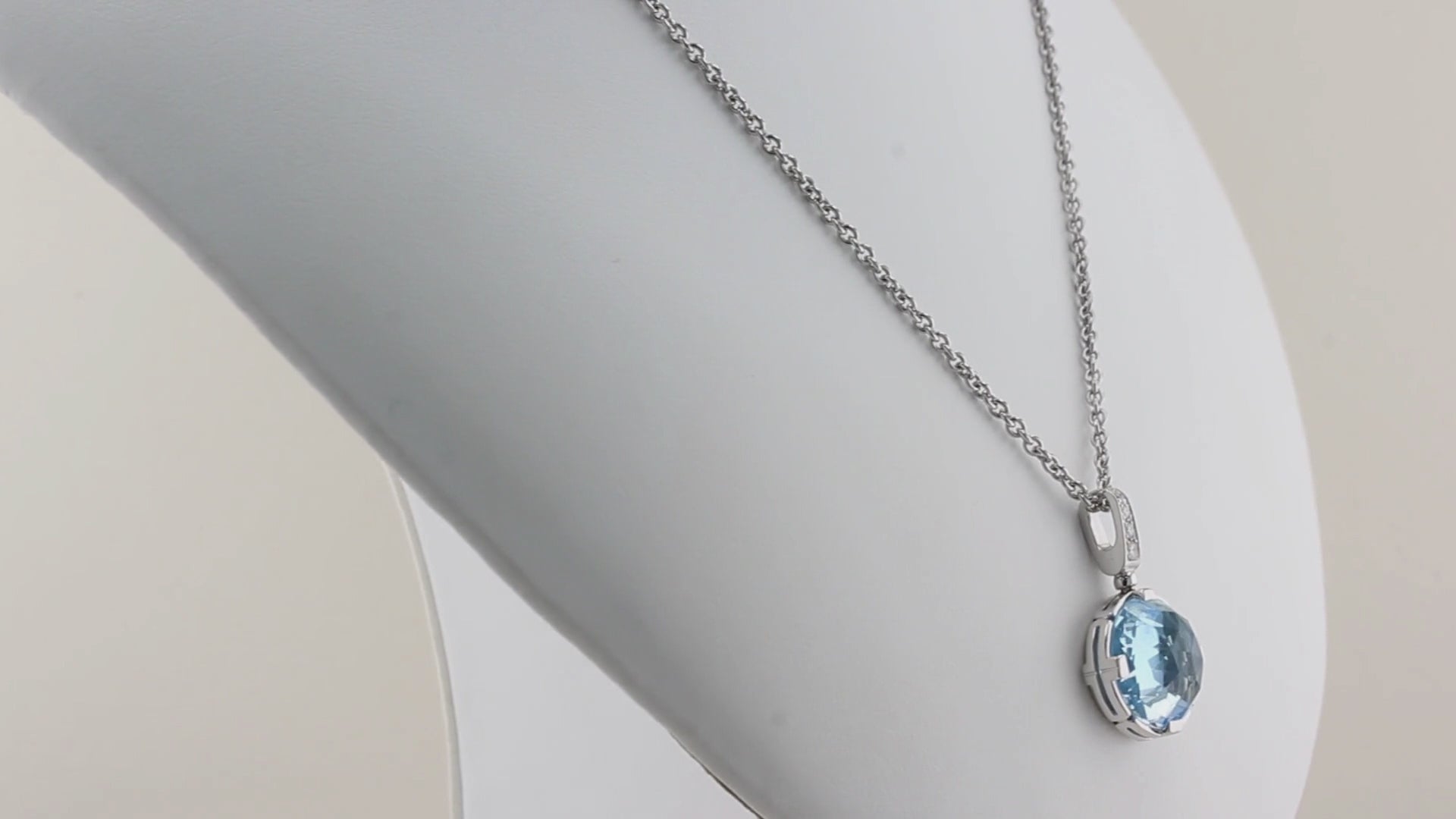 Bulgari Parentesi Cocktail Topaz Diamond Necklace