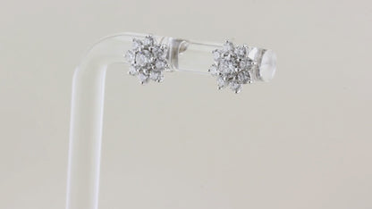 Diamond Cluster Earrings