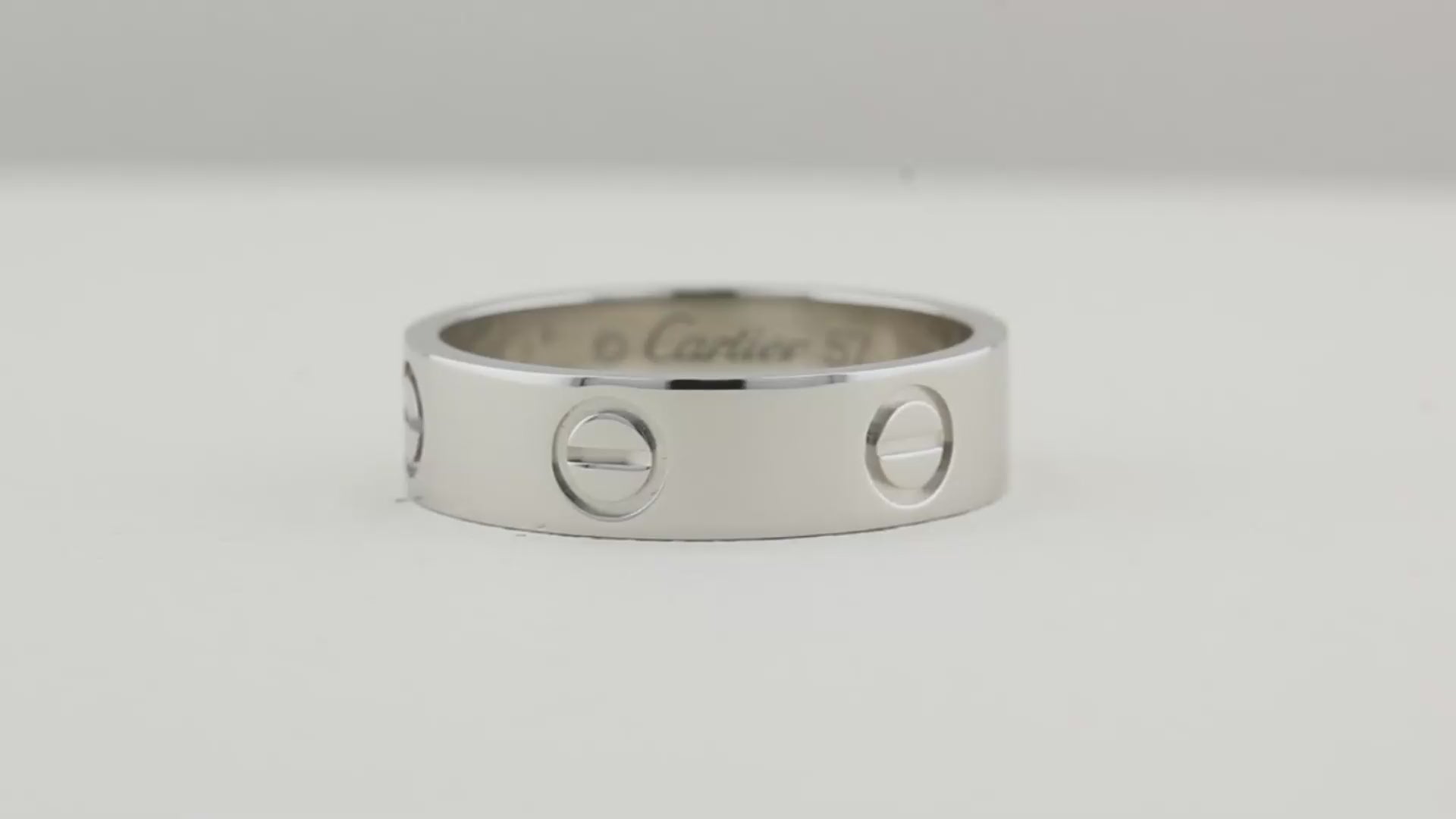 Platinum Cartier Love Ring