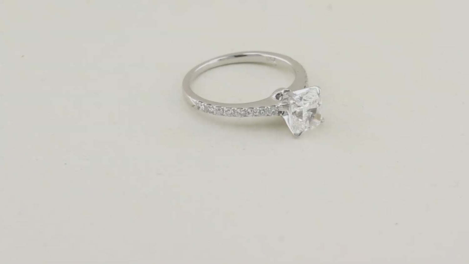1.82ct Cushion Cut Diamond Ring