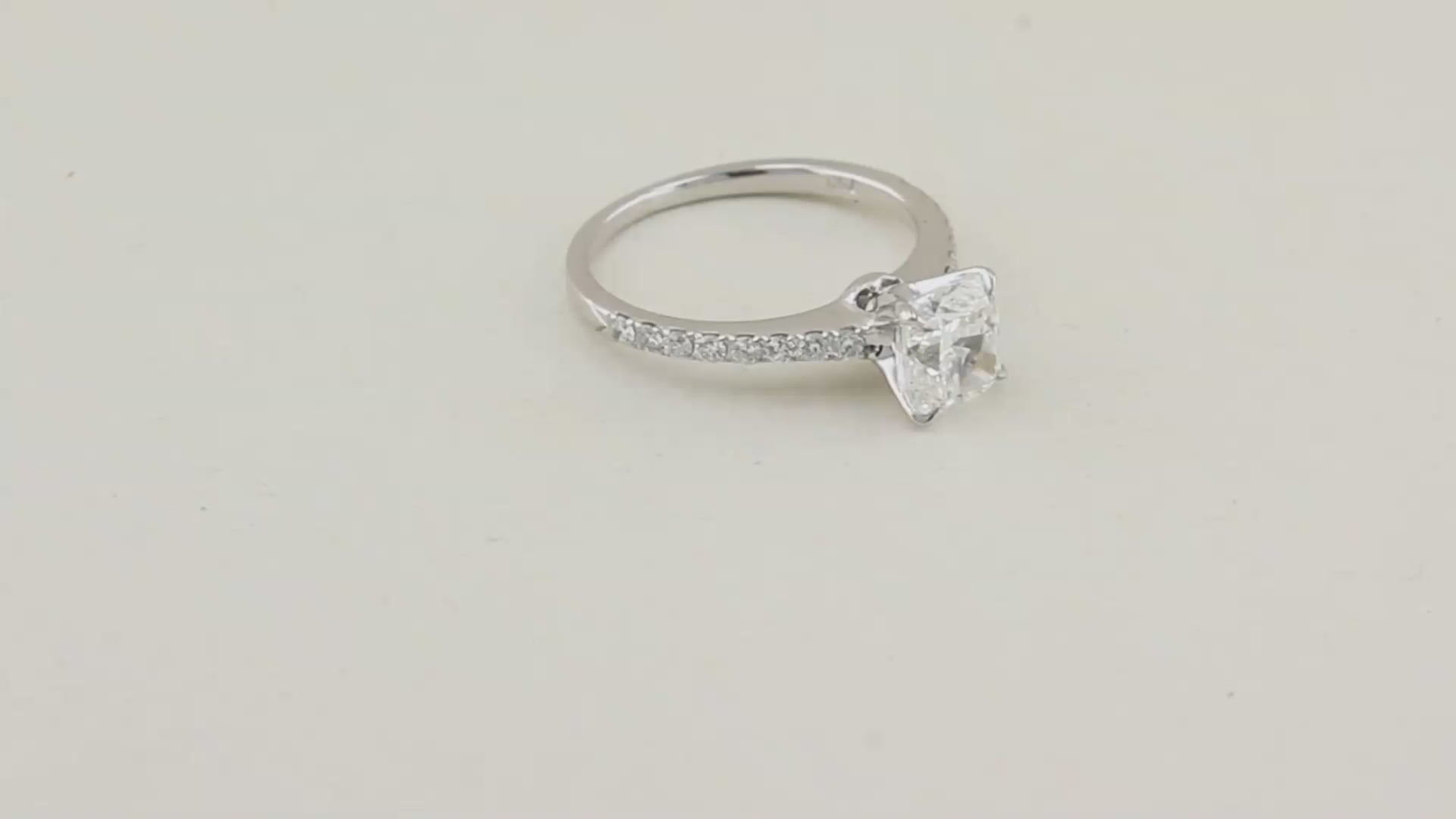 1.82ct Cushion Cut Diamond Ring