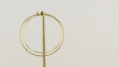 Tiffany Elsa Peretti Yellow Gold Diamond Hoop Earrings