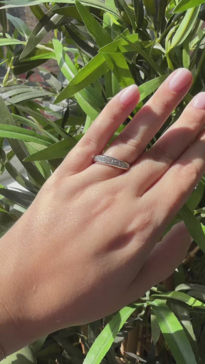 Baguette and Brilliant Cut Diamond Eternity Ring