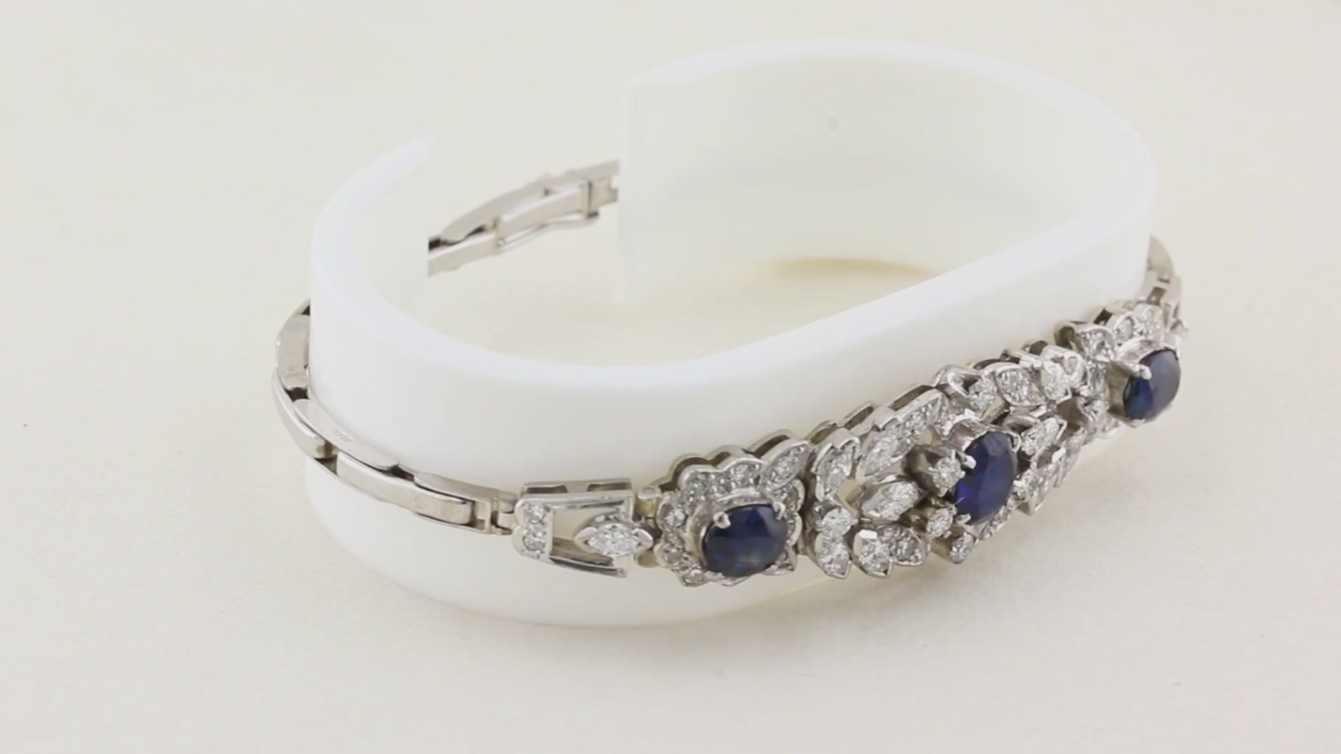 Vintage Sapphire and Diamond Bracelet c.1940s