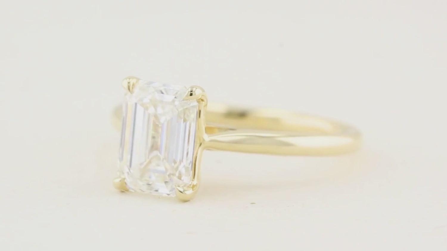 2.06ct Emerald Cut Diamond Solitaire Engagement Ring