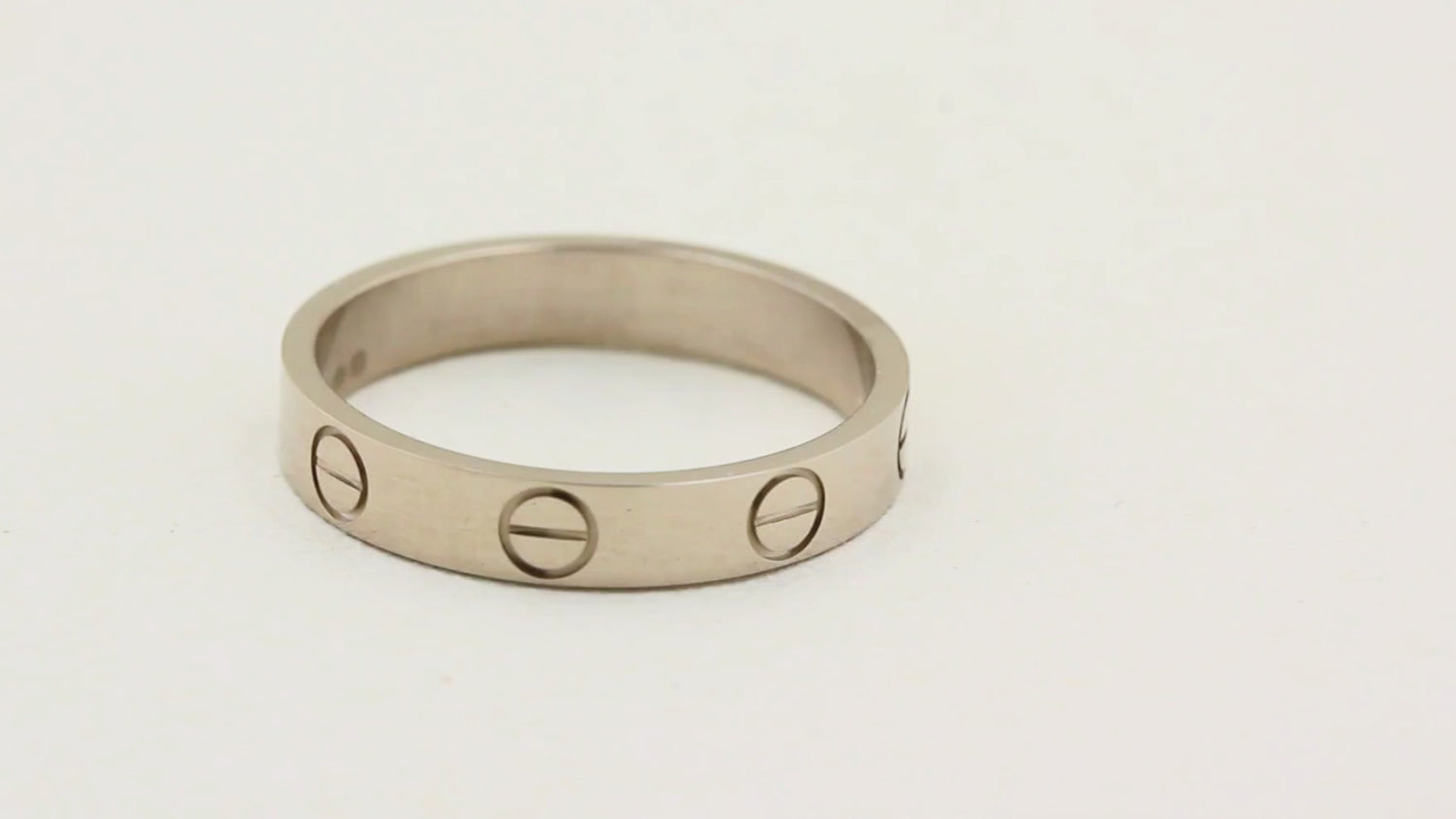 Cartier White Gold SM Love Ring - Size 52