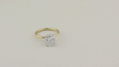 2.03ct Oval Diamond Solitaire Ring