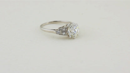 2.50ct Old Mine Cut Diamond Ring