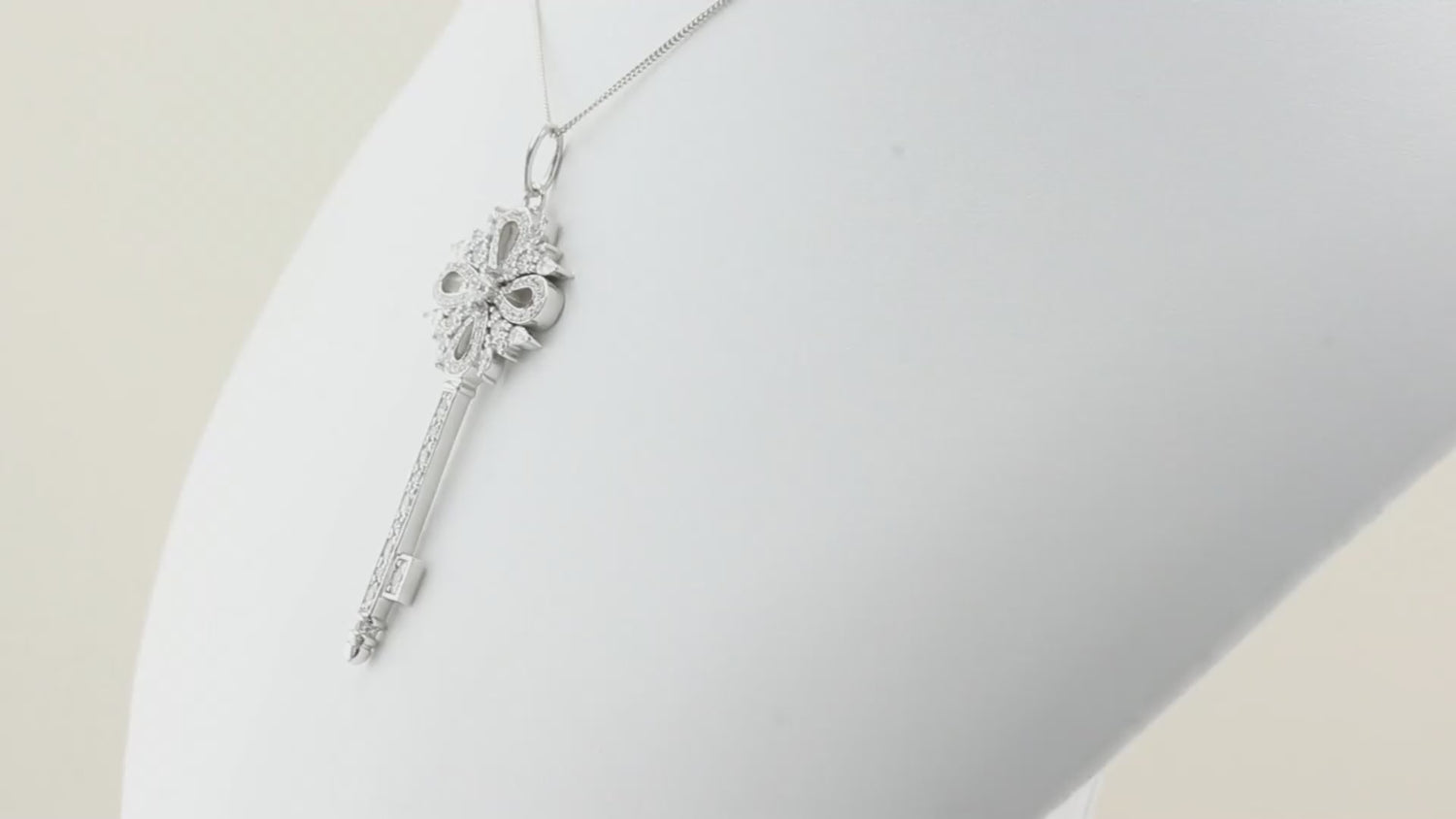Tiffany Victoria Diamond Key Pendant