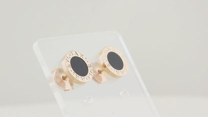 Bulgari Rose Gold and Onyx Earrings