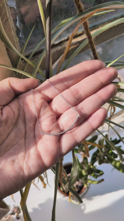 Tiffany &amp; Co. T Diamond Smile Necklace