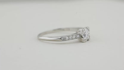 Vintage 0.45ct Old Cut Diamond Solitaire Ring
